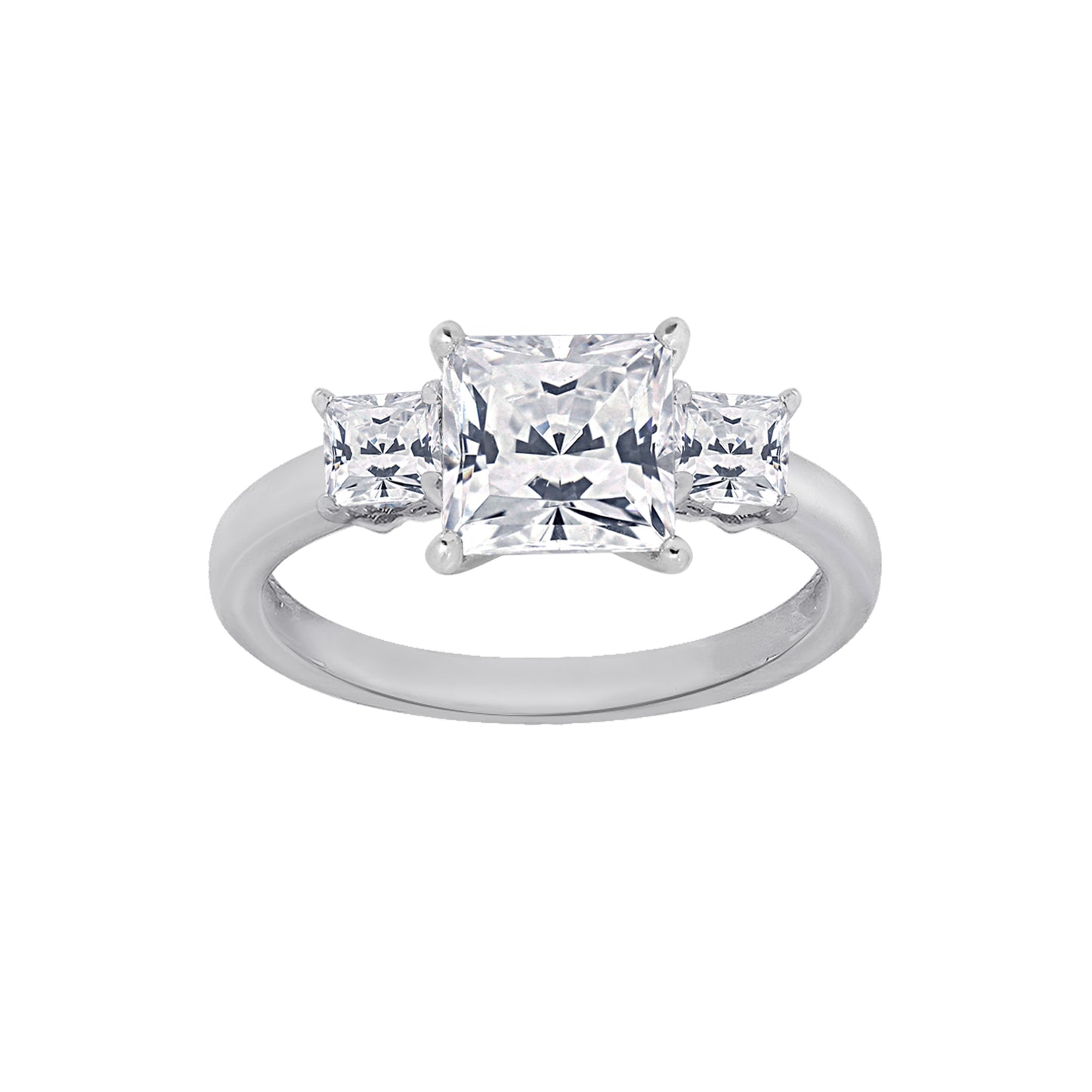 2.00cttw Princess-Cut 3-Stone Ring
