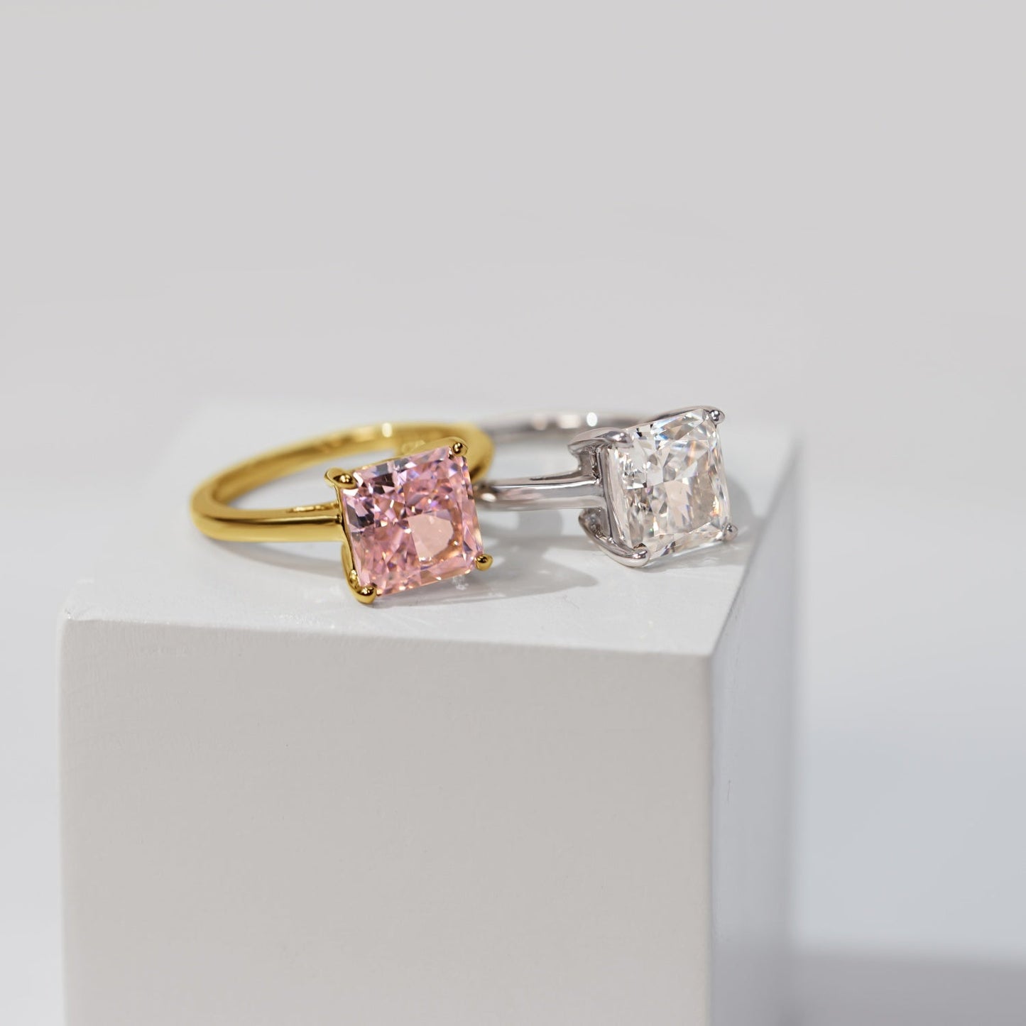 4ct Solitaire Princess Cut Cocktail Ring JER23738