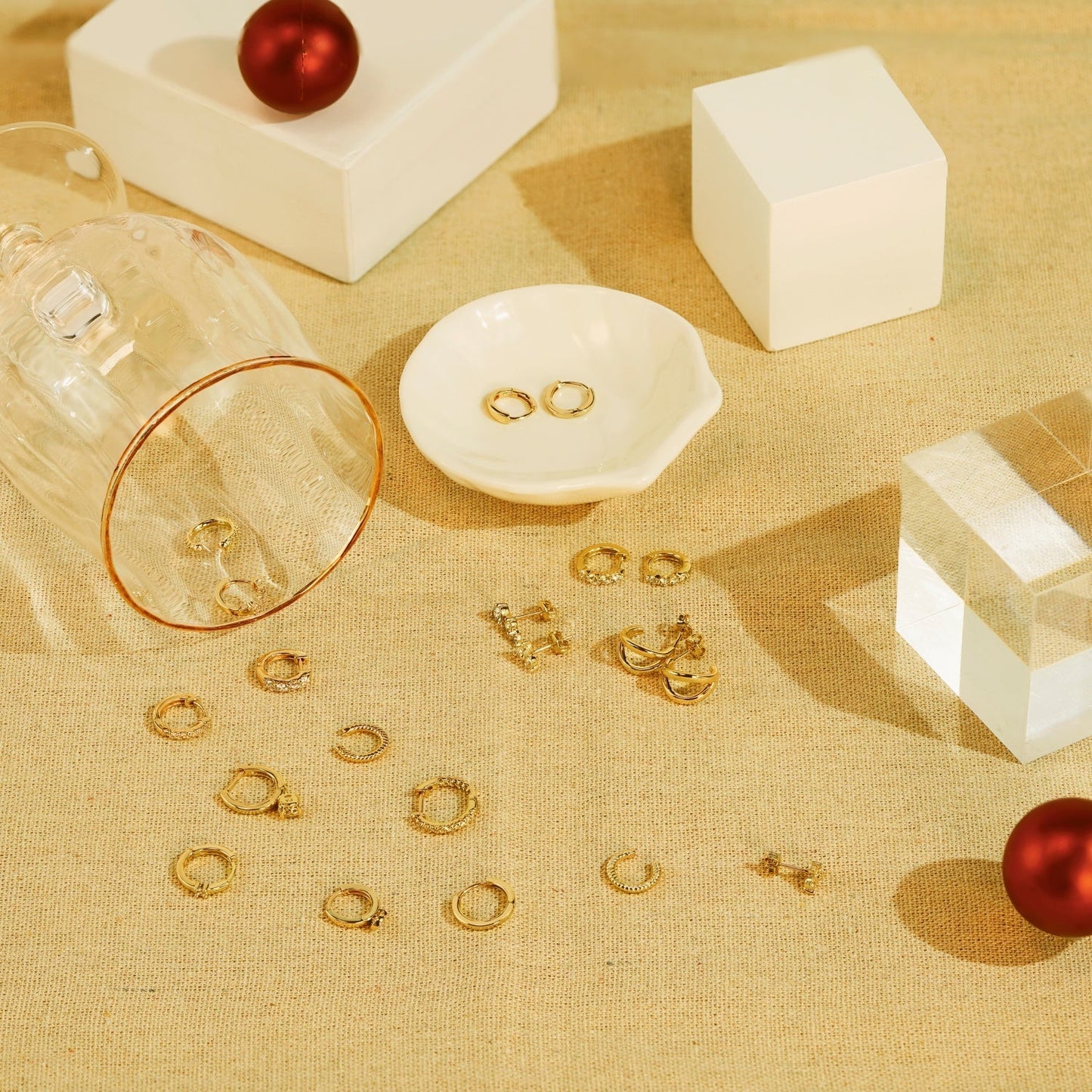 Single Row Pave Hoop Earrings JEE22263