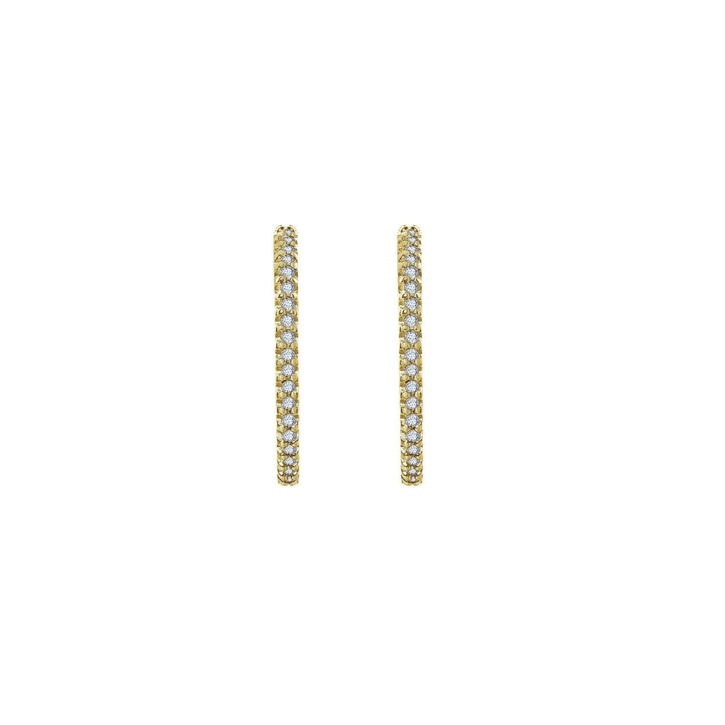 Mini Pave Curved Bar Stud Earrings