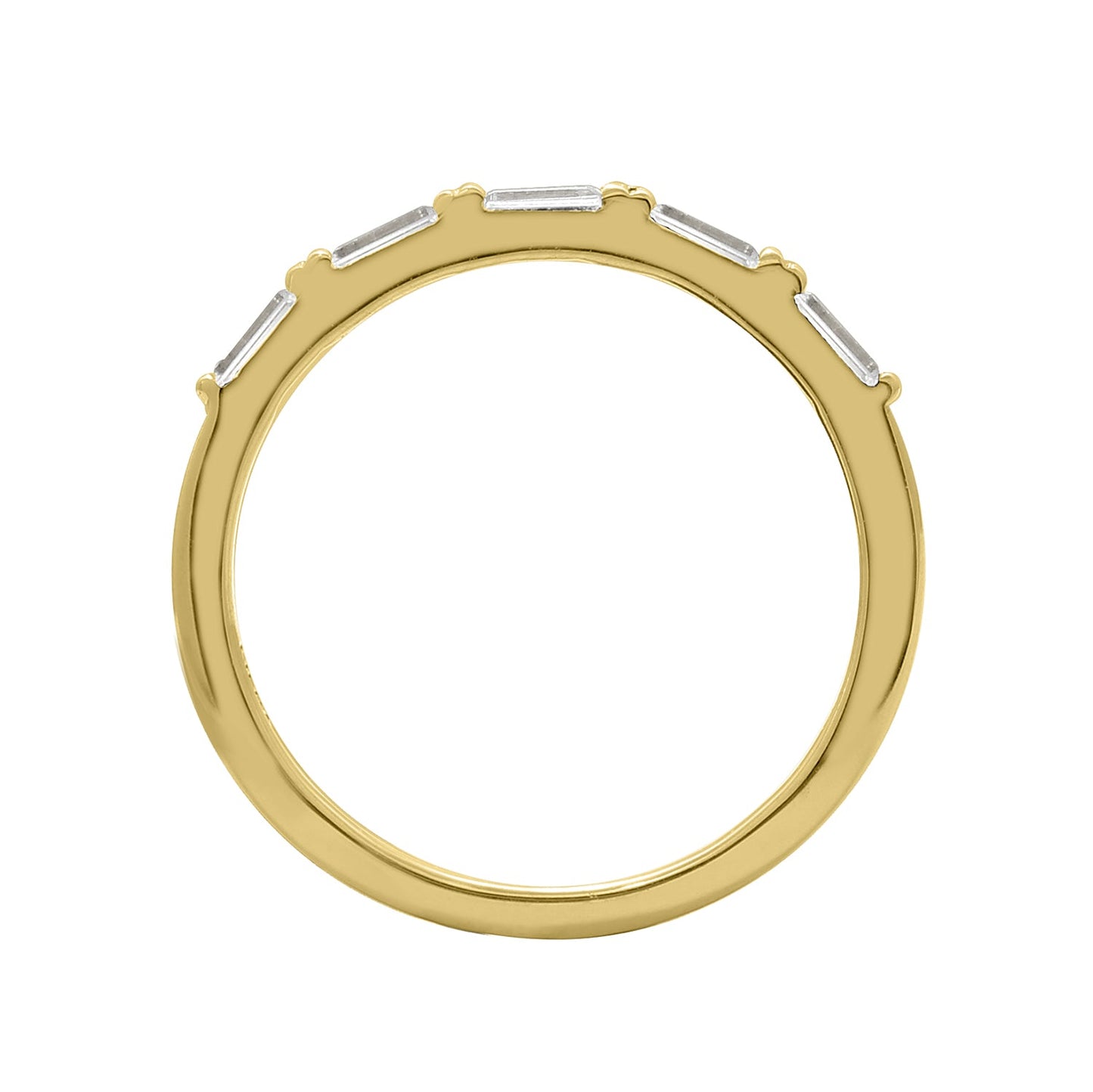 Ring Bar - Linear Baguette Band Ring