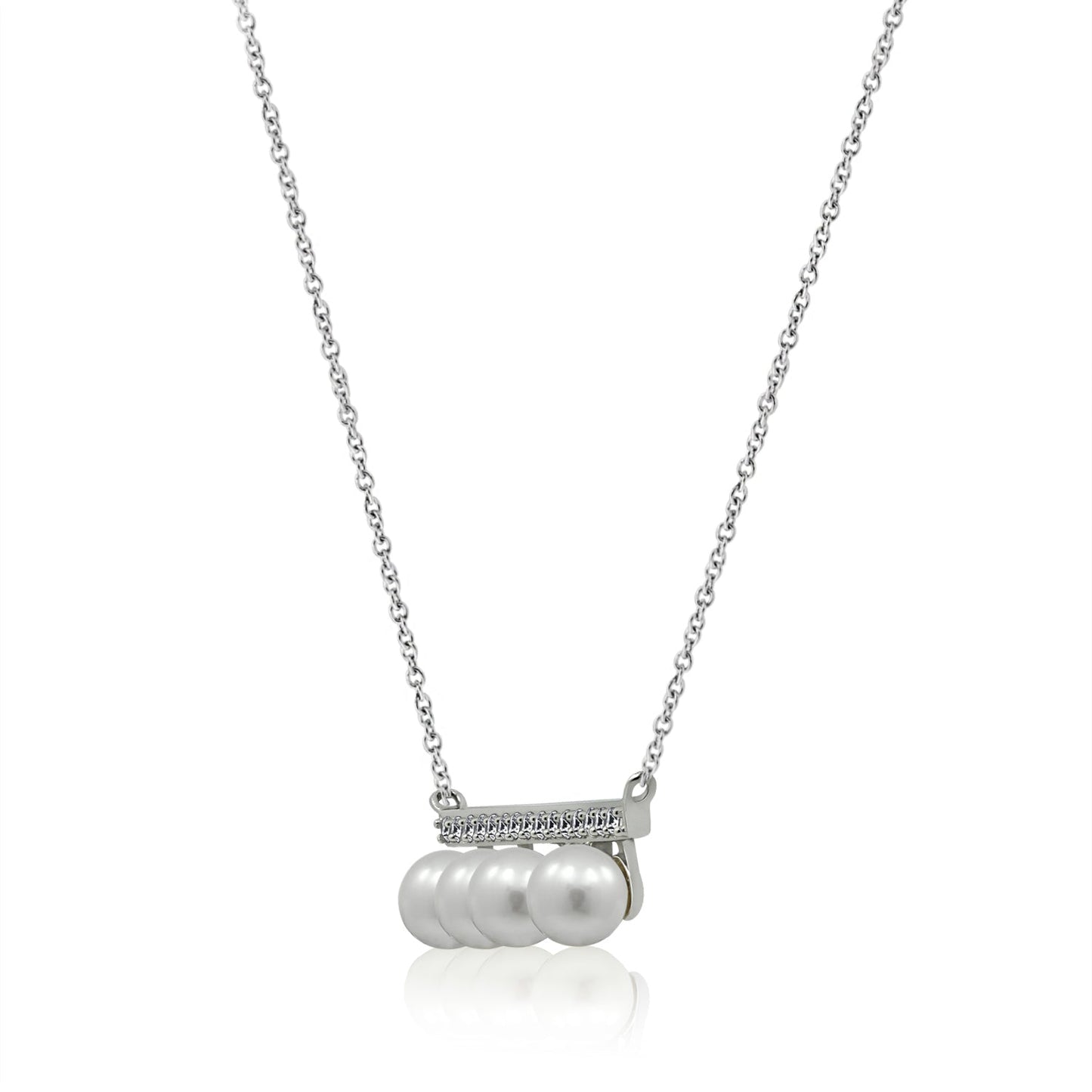 Bar Pearl Pendant Necklace JEN25591