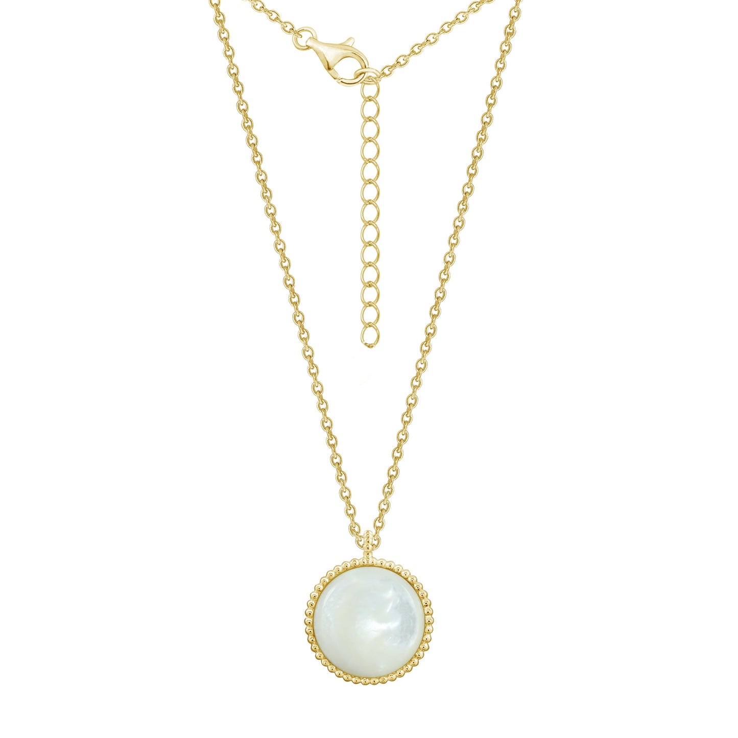 Mother of Pearl North Star Pendant Necklace