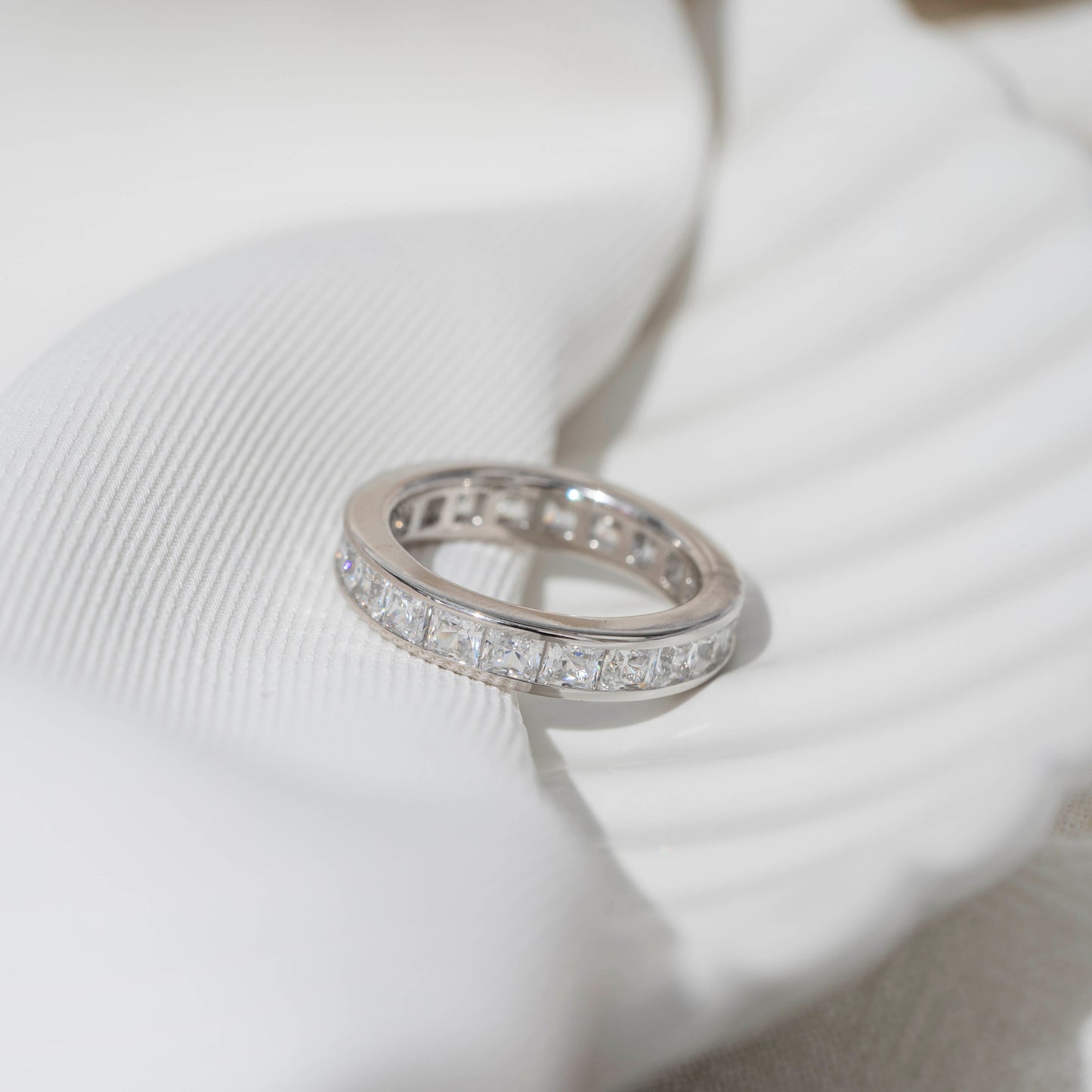 Channel-Setting Princess-Cut All-Around Eternity Ring