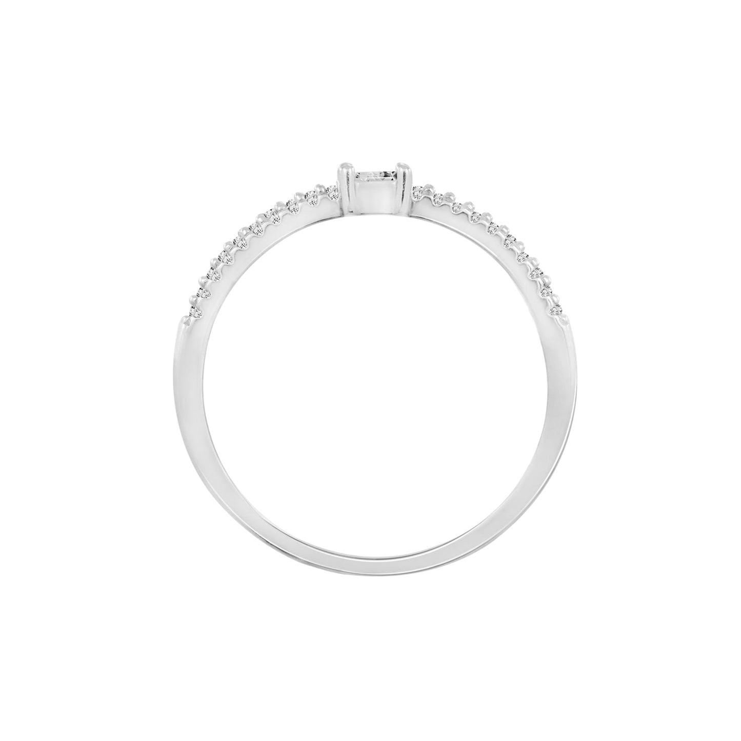 La Petite Solitaire Ring - Baguette