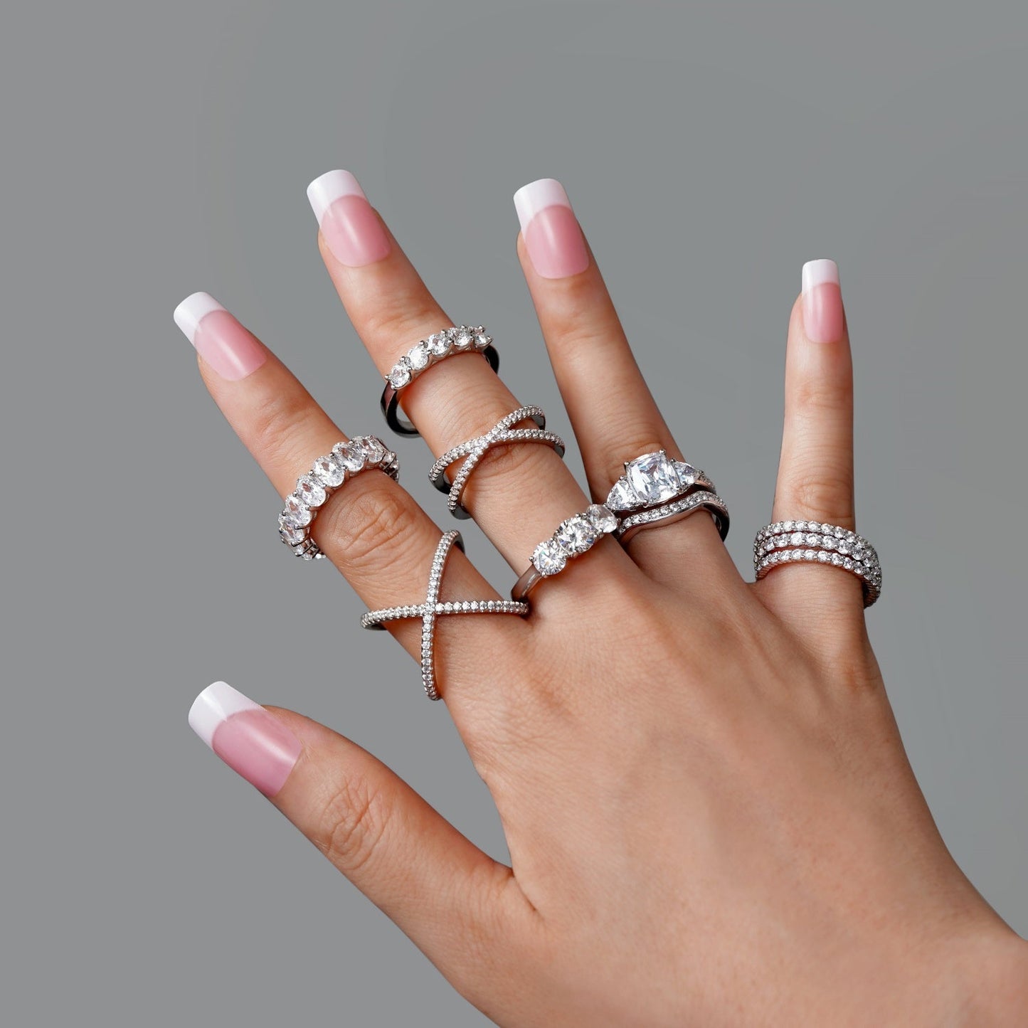 100-Facet Round 5-Stone Ring JER08200