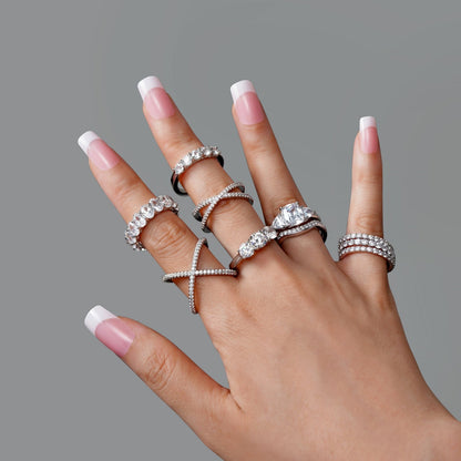 100-Facet Round 5-Stone Ring JER08200