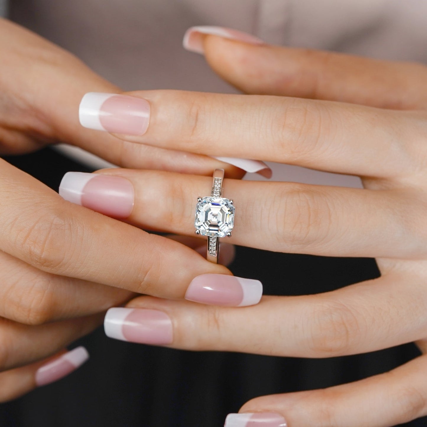 Asscher Solitaire Ring R1915201