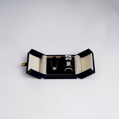 Felt Retangle Shape Jewelry Box 90x75x40MM B007