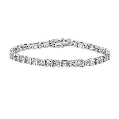 Mixed-Cut Tennis Bracelet
