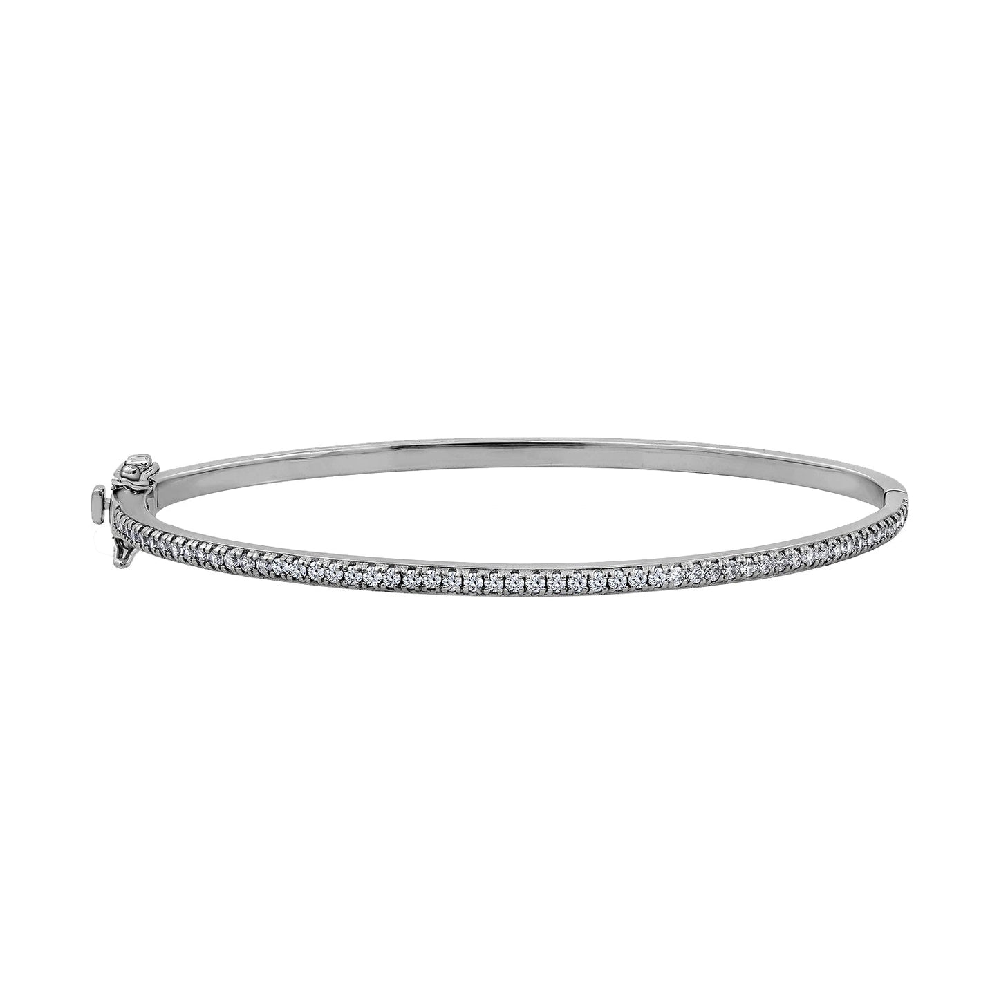 Oval Hinged Bangle Bracelet