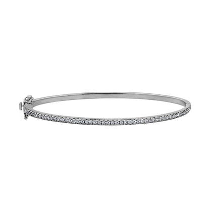 Oval Hinged Bangle Bracelet