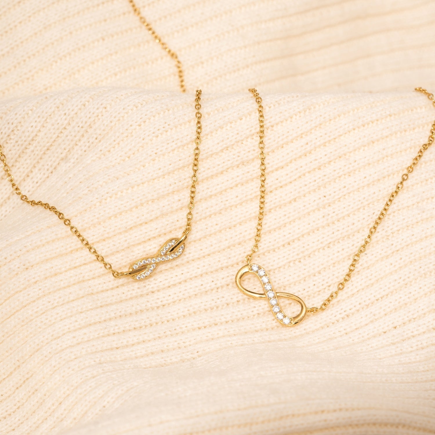 Pave Infinity Necklace