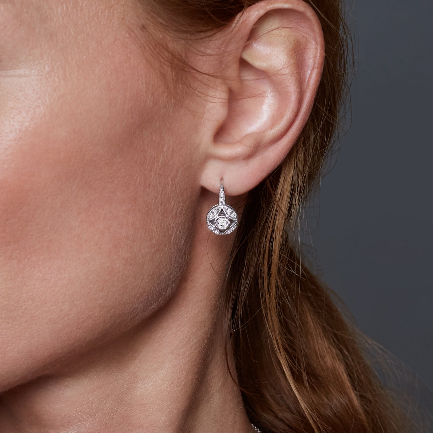 Hollow Round Antique Earrings