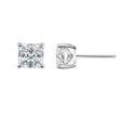 3.00 cttw Square Cut 4 Prongs Stud Earrings