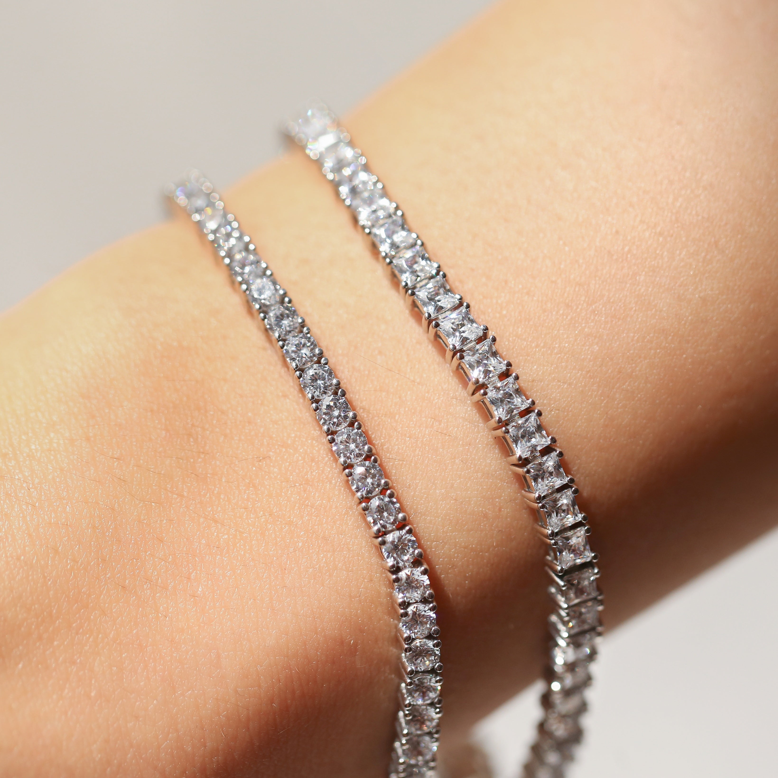 Classic 3mm Princess Cut Tennis Bracelet