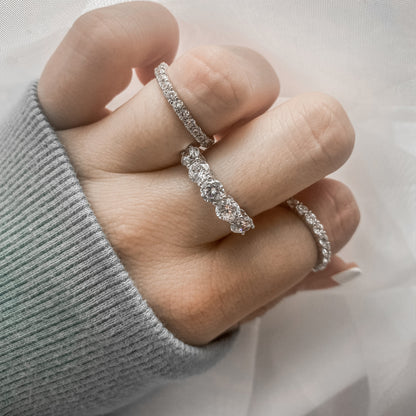 100-Facet Round 5-Stone Ring JER08200