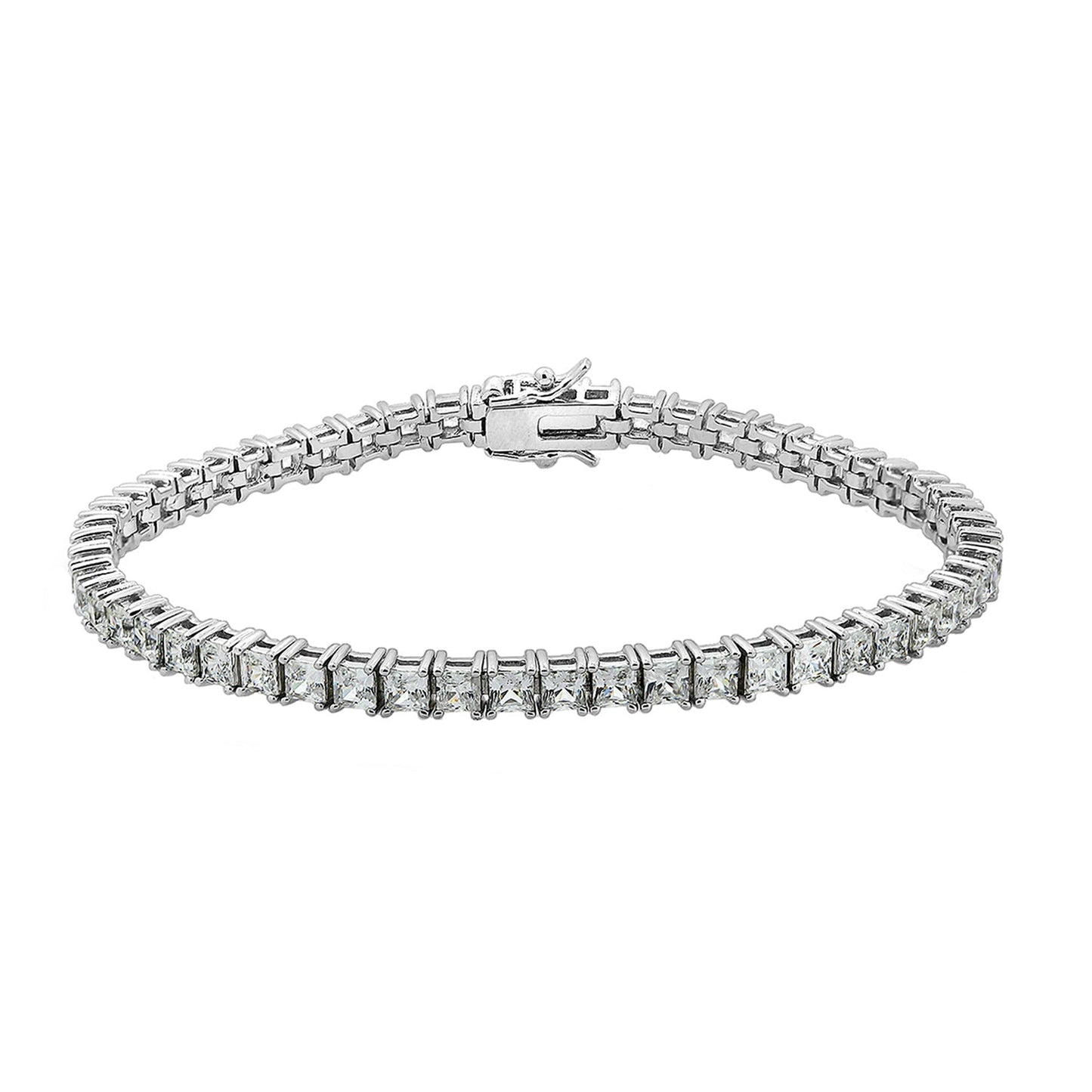 Classic 3mm Princess Cut Tennis Bracelet