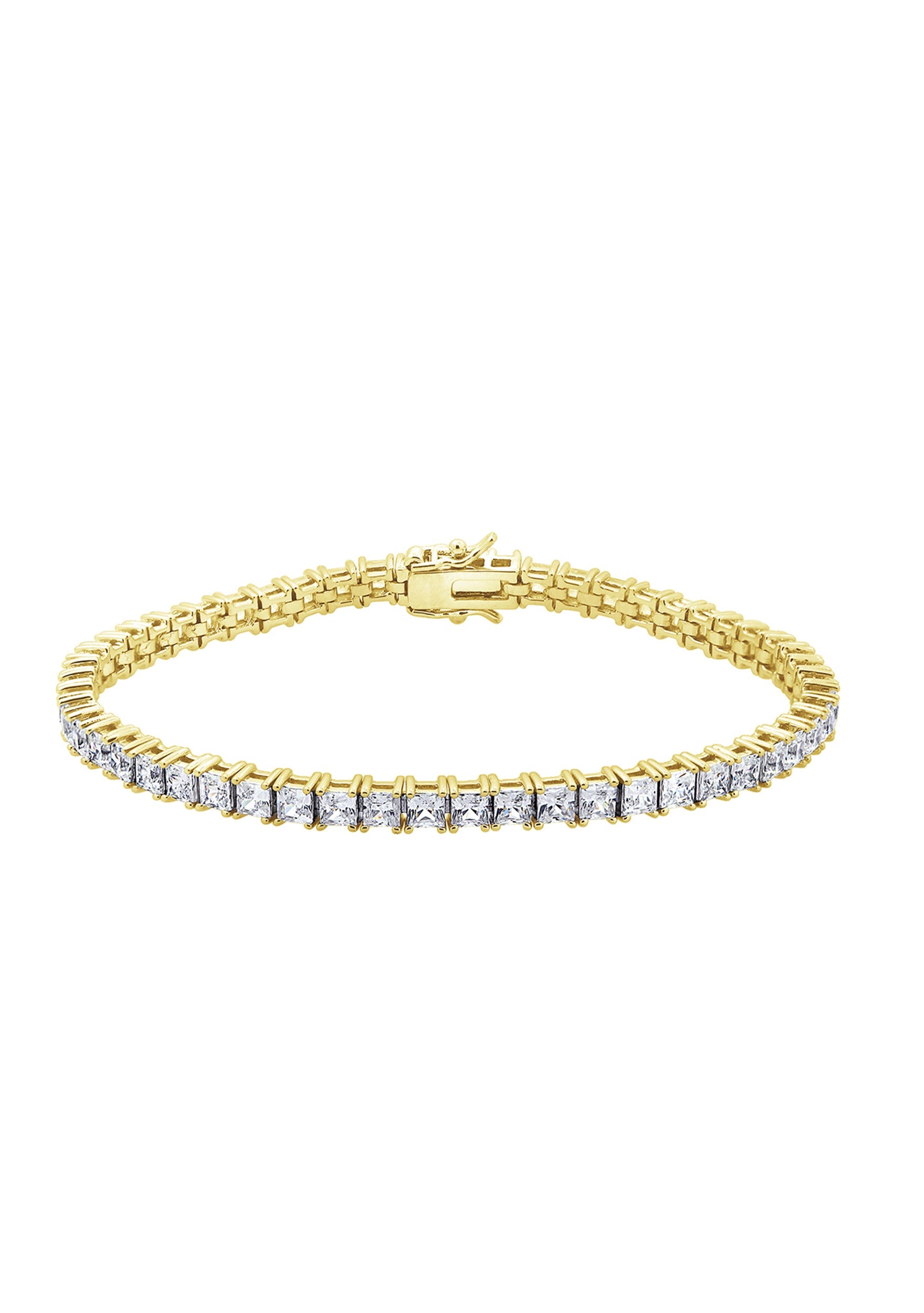 Classic 3mm Princess Cut Tennis Bracelet