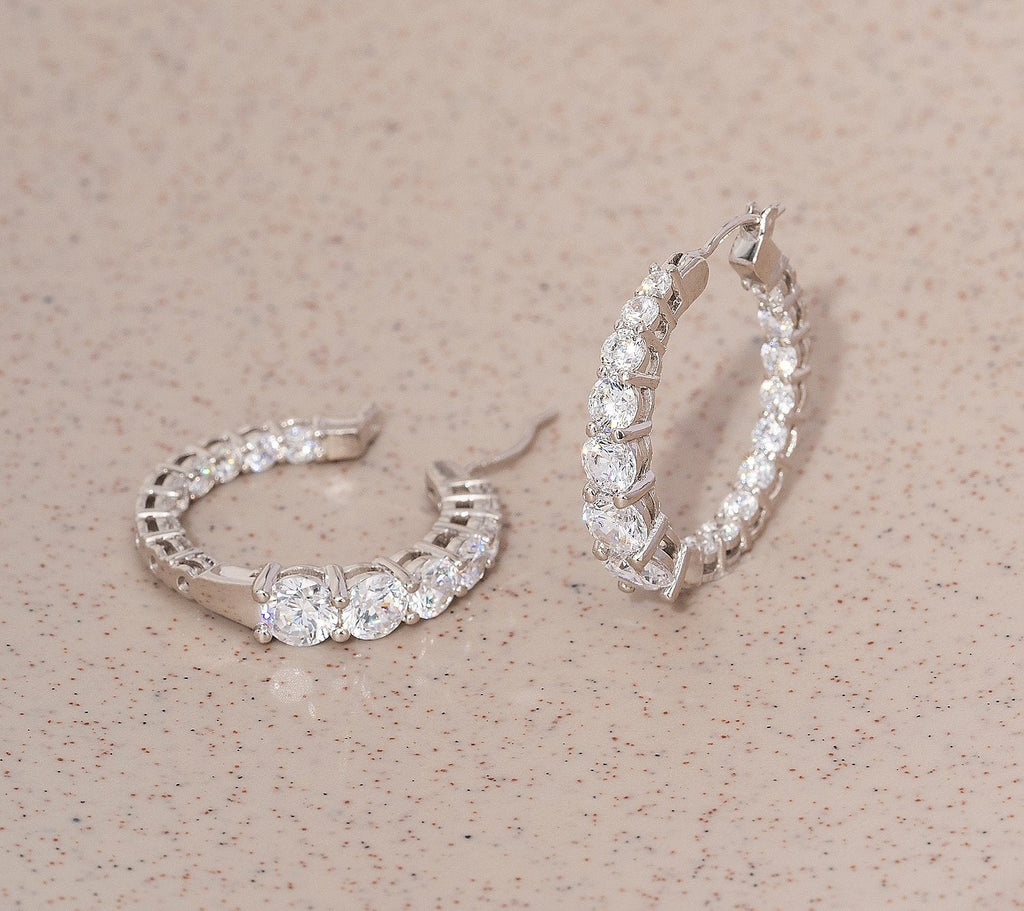 4.55 cttw Graduated Hoop Earrings JEE00210
