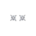 Solitaire Princess Stud Earrings