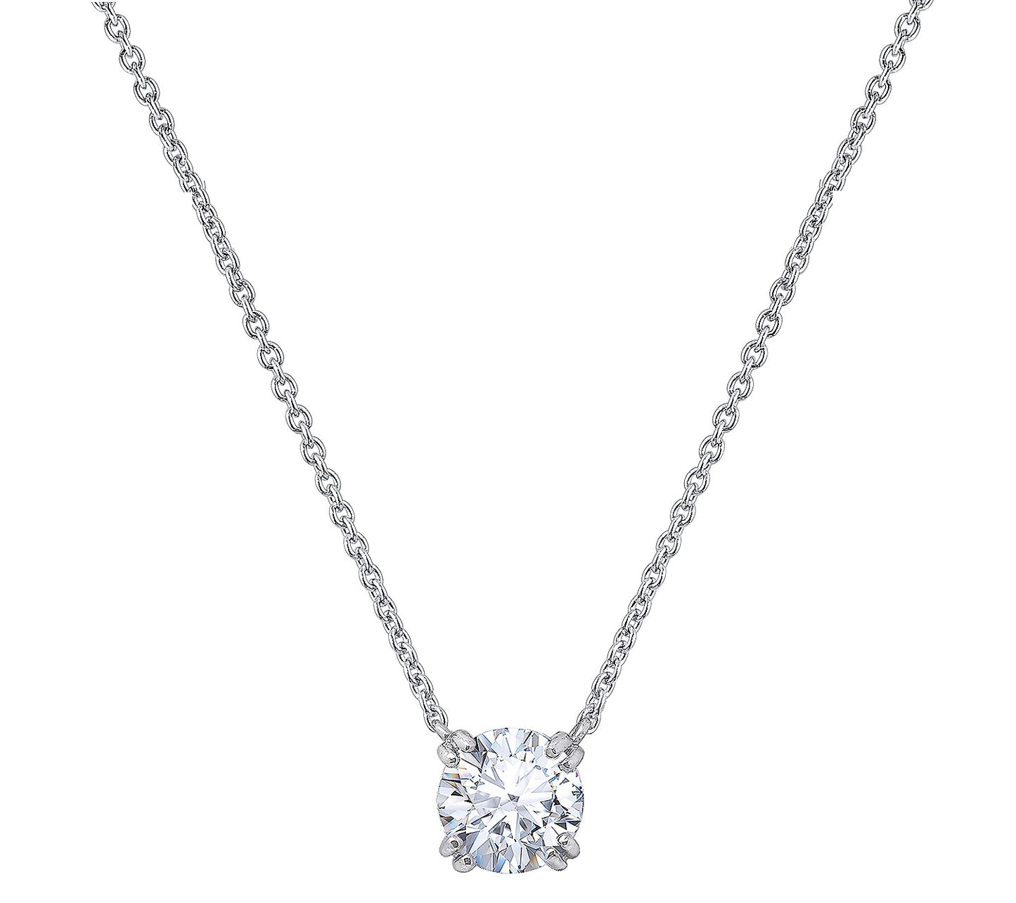 3.00 cttw Round Solitare Necklace
