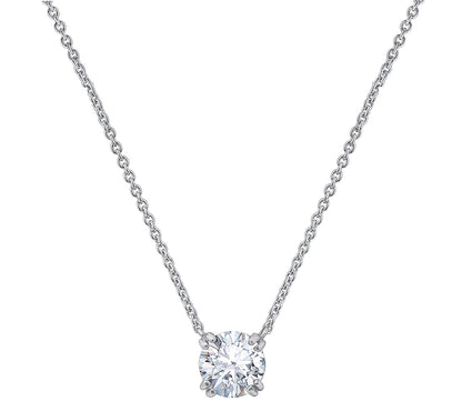 3.00 cttw Round Solitare Necklace
