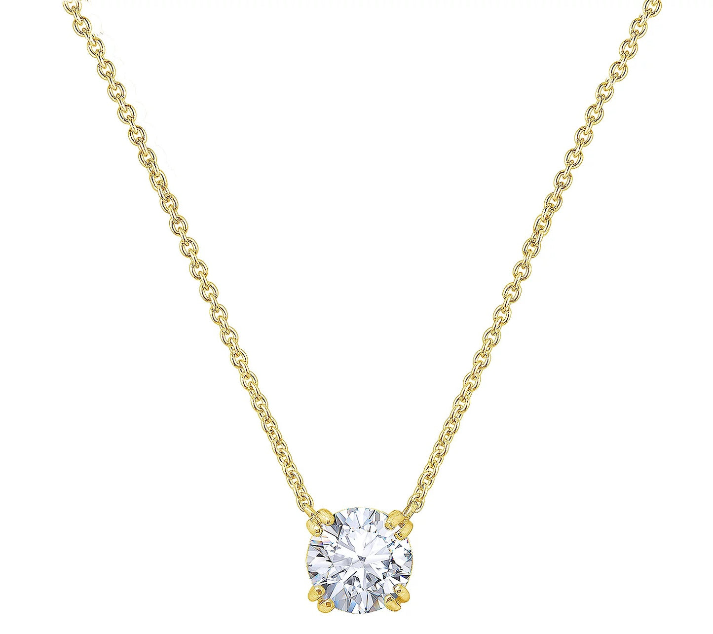 3.00 cttw Round Solitare Necklace