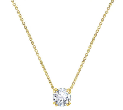 3.00 cttw Round Solitare Necklace