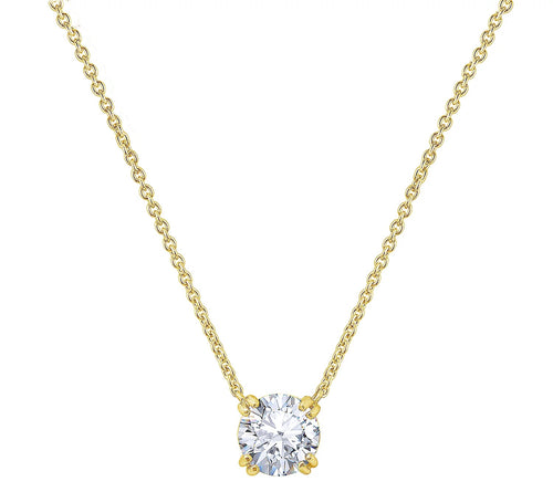 3.00 cttw Round Solitare Necklace