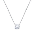 Sterling 1.00 cttw Round Solitare Necklace JEP17604