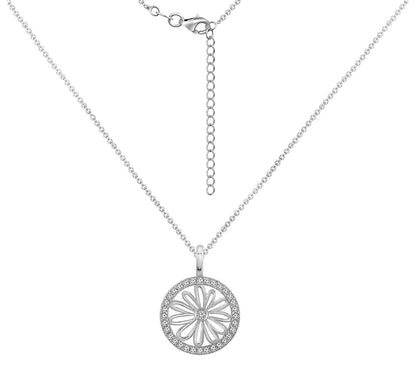 Birth Month Flower Pendant w/ Chain JEP23572