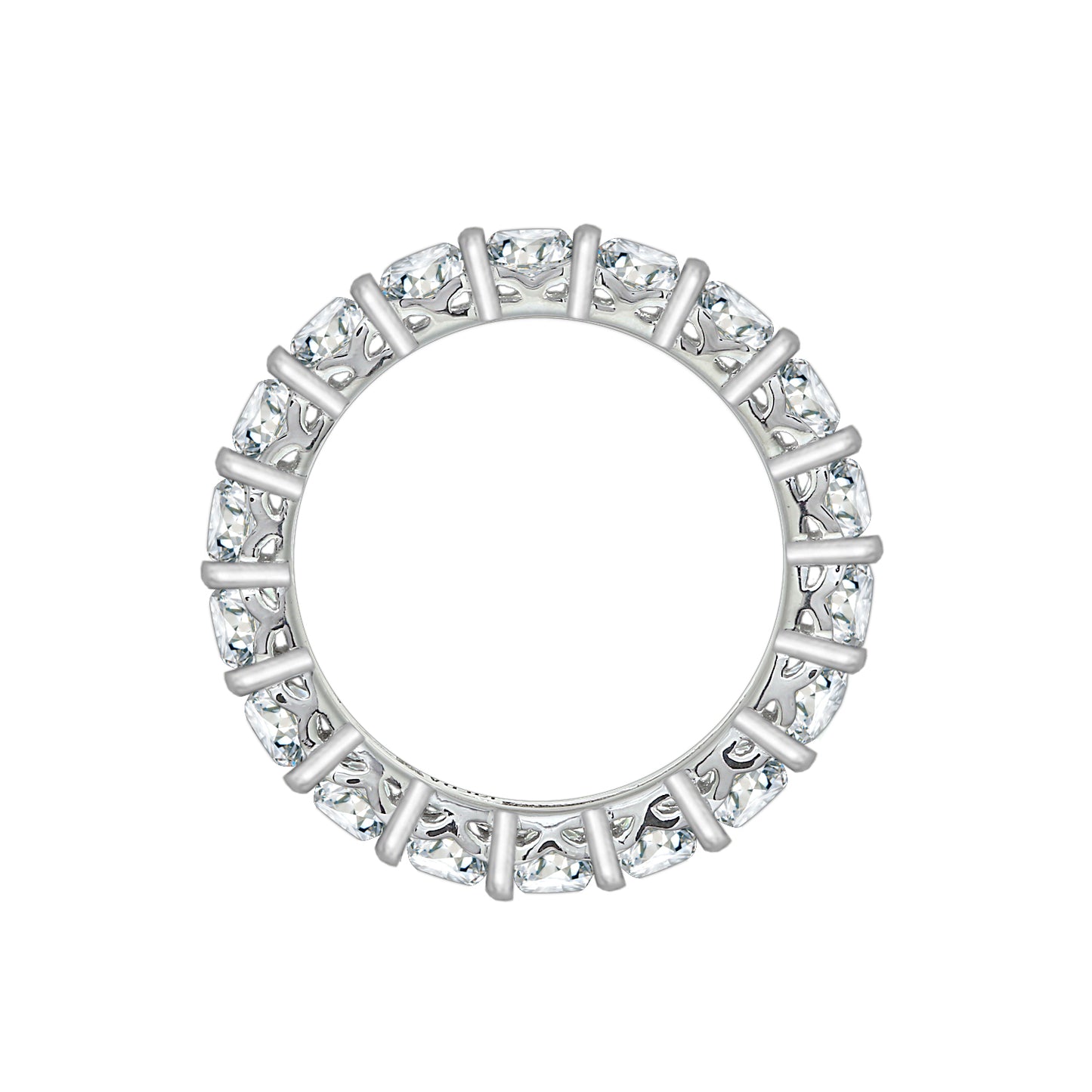 Asscher Cut 4.90 cttw Eternity Ring