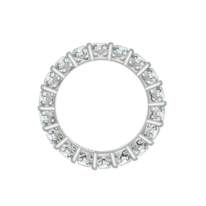 Asscher Cut 4.90 cttw Eternity Ring