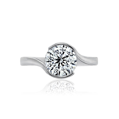 2.40 cttw Half Bezel Solitaire Ring JER00532
