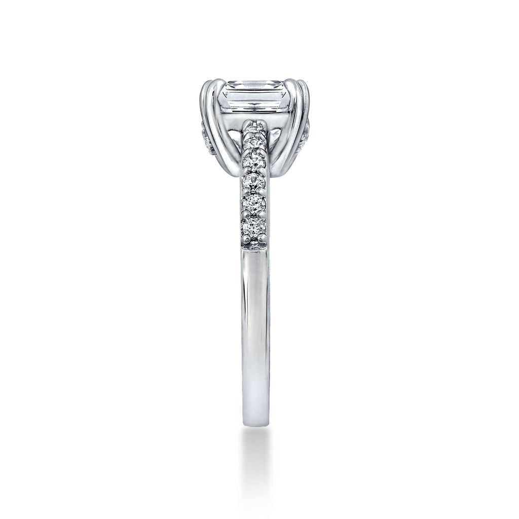 2.60 cttw Asscher Cut Bridal Ring