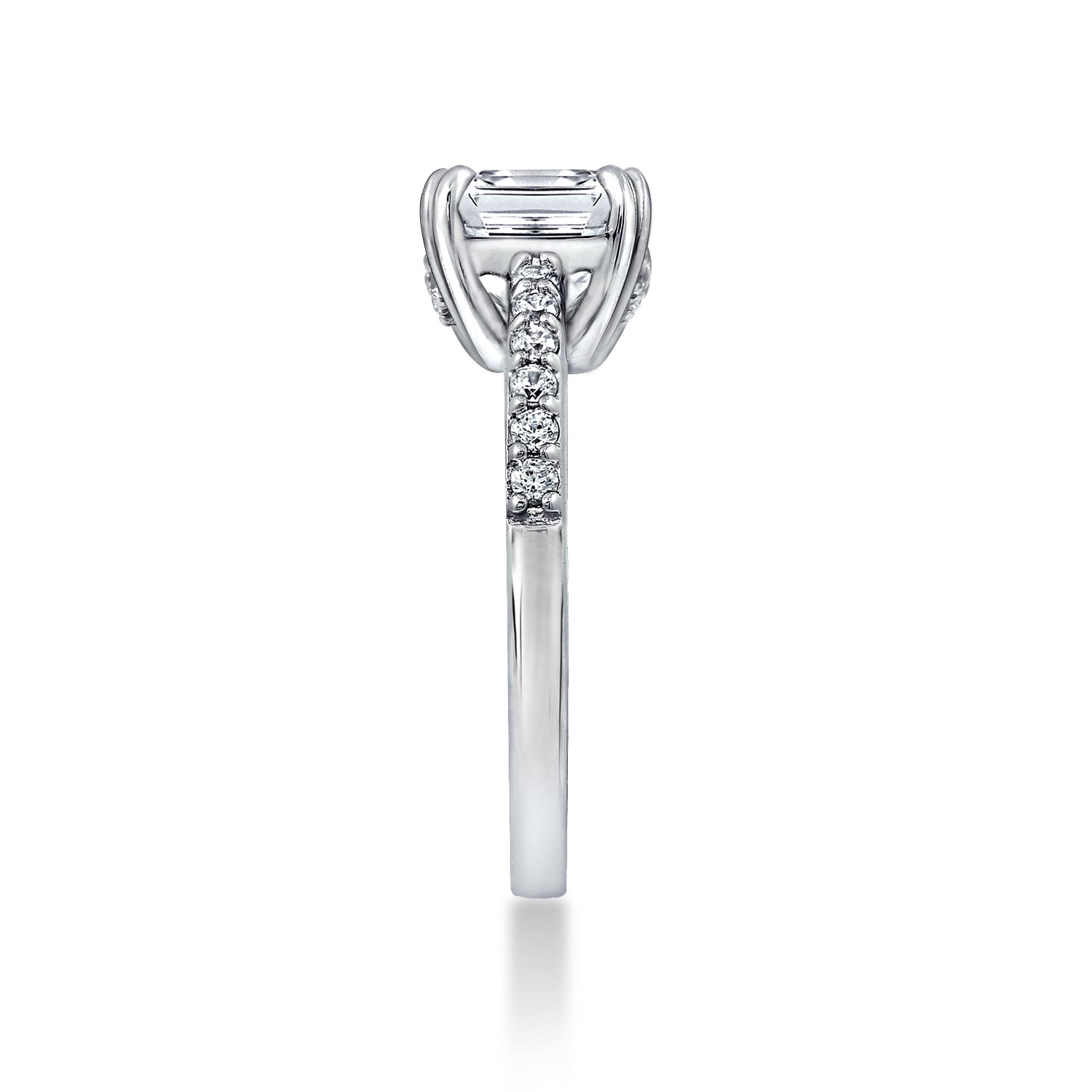 2.60 cttw Asscher Cut Bridal Ring