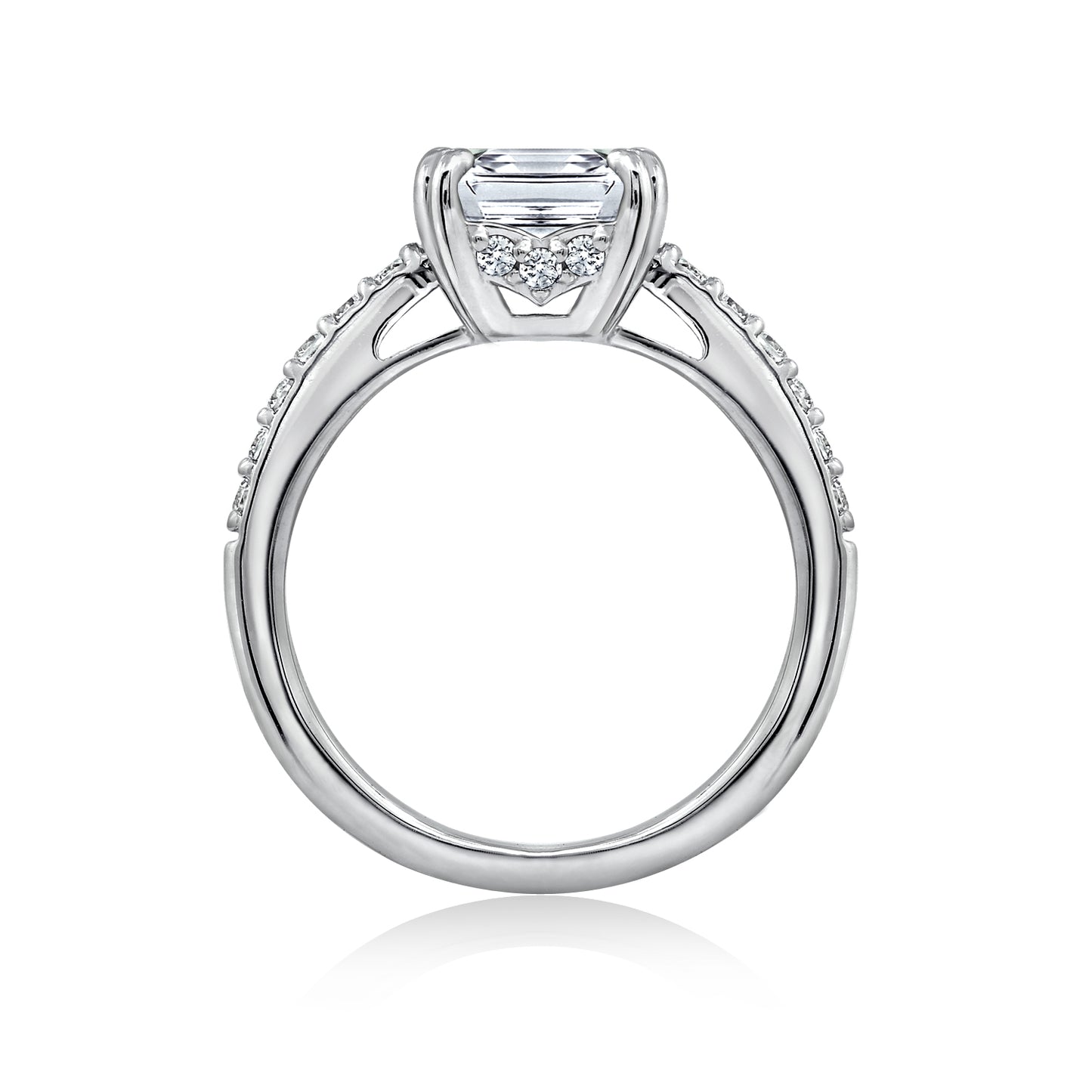 2.60 cttw Asscher Cut Bridal Ring