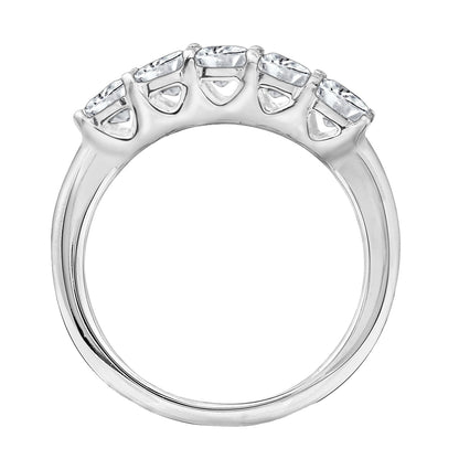 Asscher Cut 3.15 cttw 5 Stone Ring