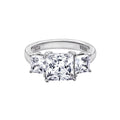 3.50 cttw 3 Stone Princess Cut Ring