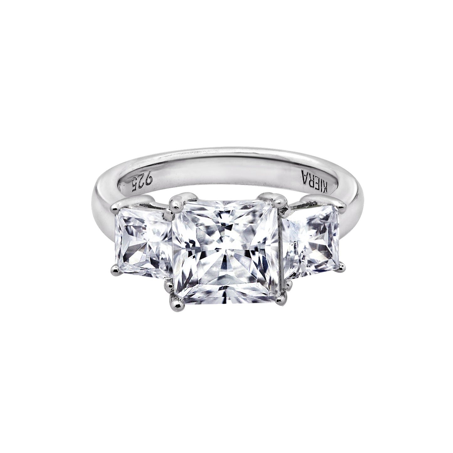 3.50 cttw 3 Stone Princess Cut Ring