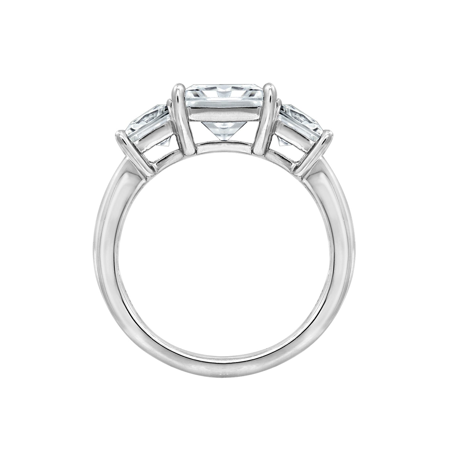 3.50 cttw 3 Stone Princess Cut Ring
