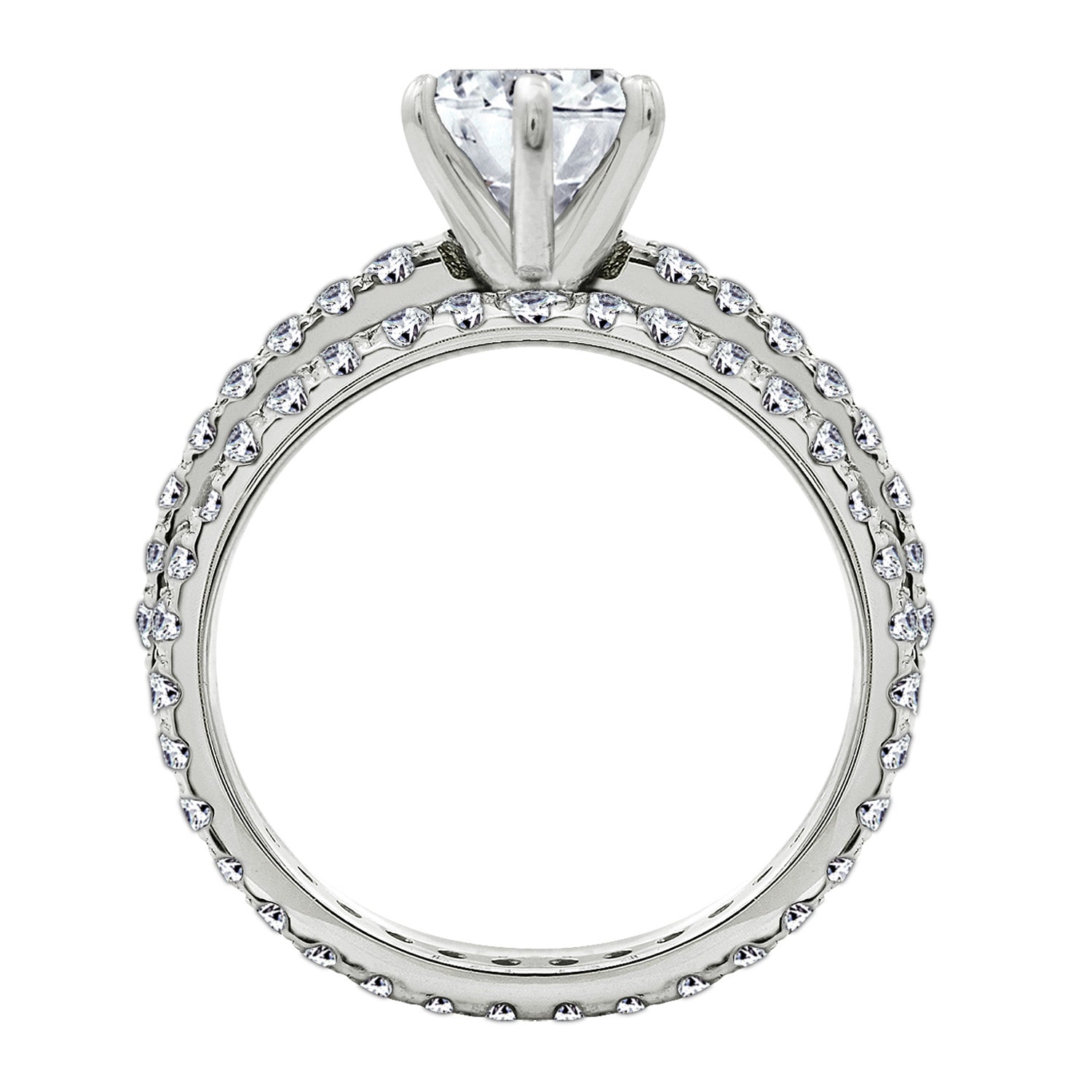 1.90 cttw 2 Piece Round Ring Set JER00615