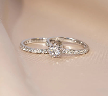 1.90 cttw 2 Piece Round Ring Set JER00615