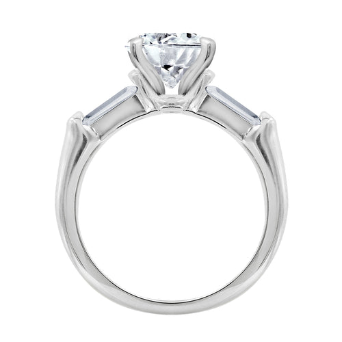 2.50 cttw Round & Baguette Ring