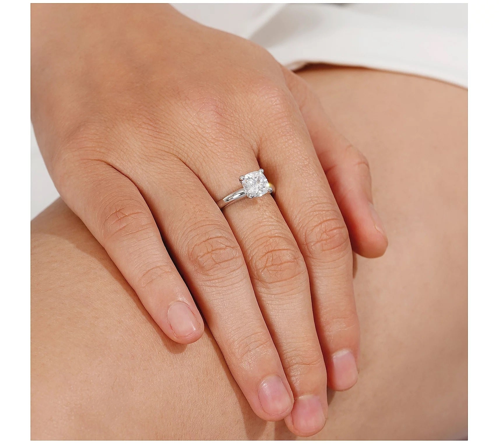 2.2ct Cushion Solitaire Ring