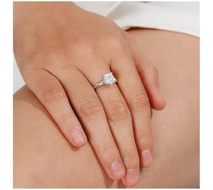 2.2ct Cushion Solitaire Ring