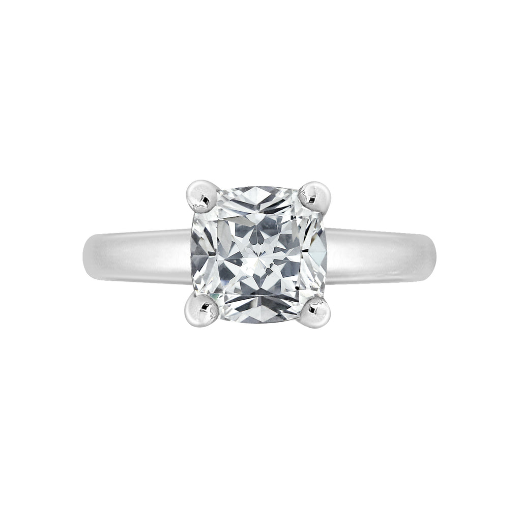 2.2ct Cushion Solitaire Ring