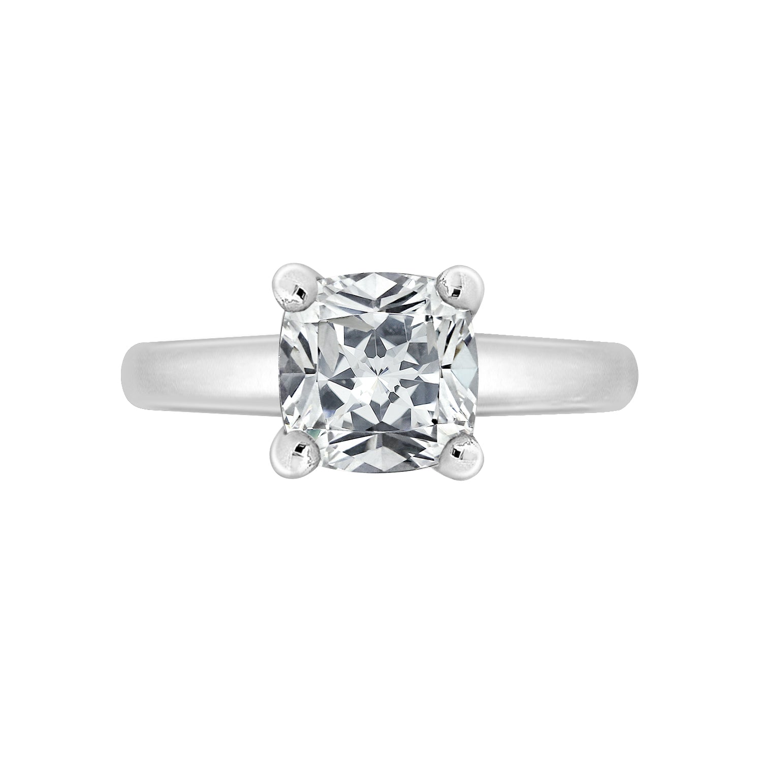 2.2ct Cushion Solitaire Ring
