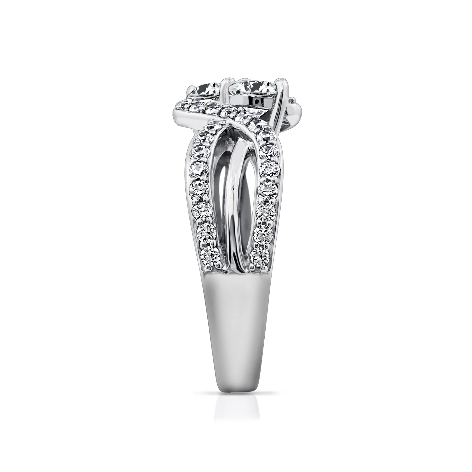 1.55 cttw Double Bypass Ring